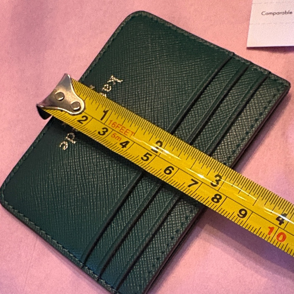♠️ Kate Spade Deep Green Classic Multi-Slot Card Holder - Picture 9 of 9